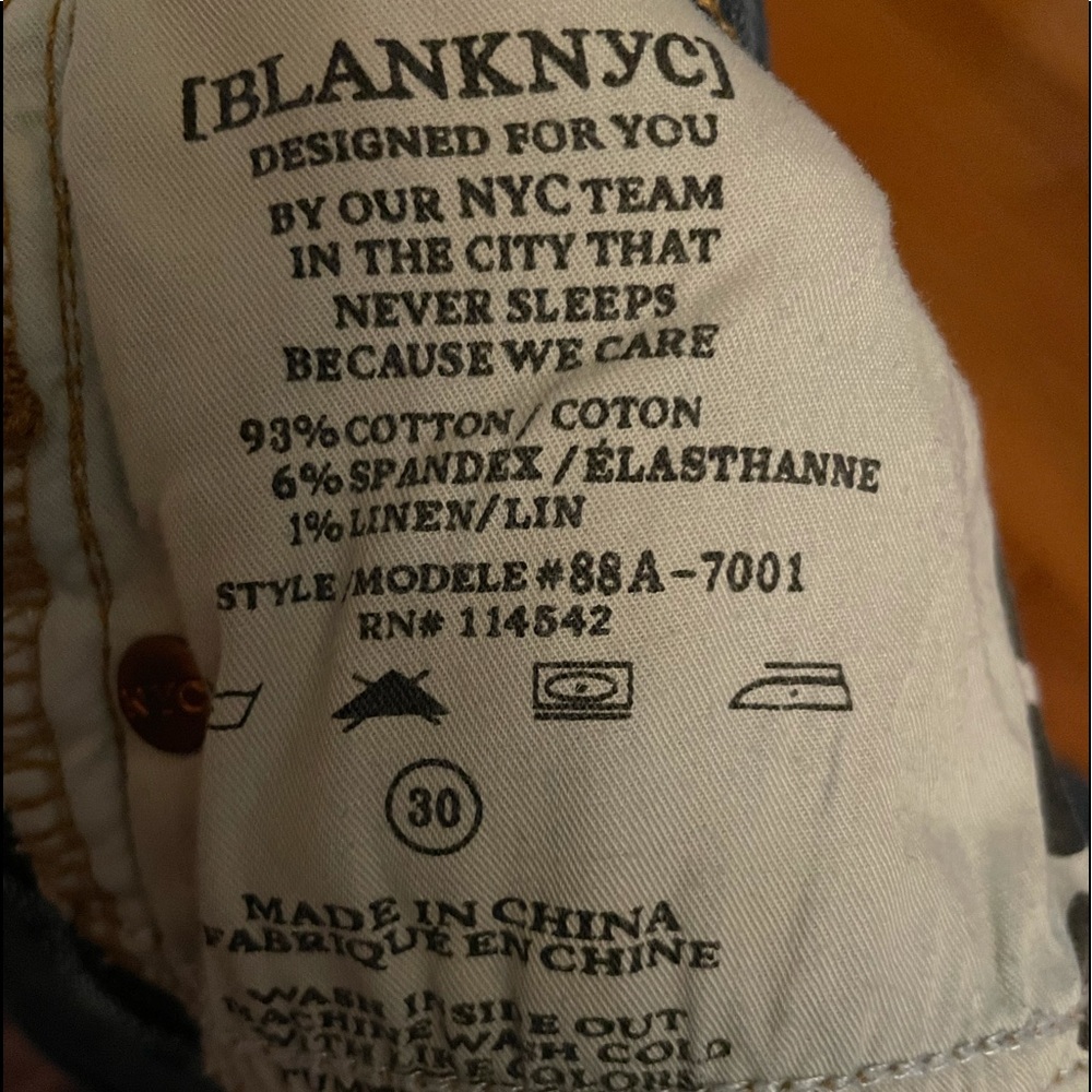 Blank NYC distressed jeans size 30 skinny classique - Picture 7 of 8
